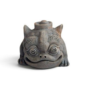 Фігурка &laquo;Жаба з золотим злитком&raquo; &mdash; Чайний улюбленець (Чашен), кераміка Цзяньшуй, майстер Фен Яо Чен 6750 фото